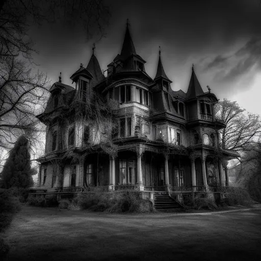 Prompt: Haunted, dark, mansion 