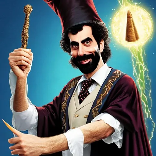 borat as a wizard OpenArt