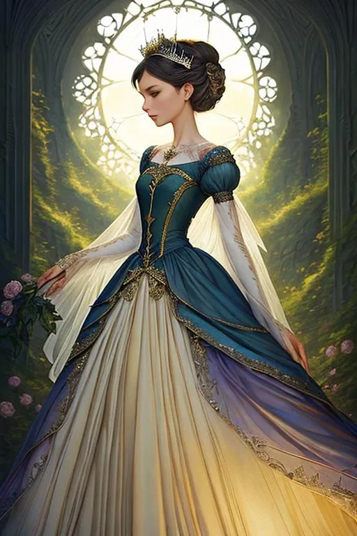 beautiful princess dresses drawing