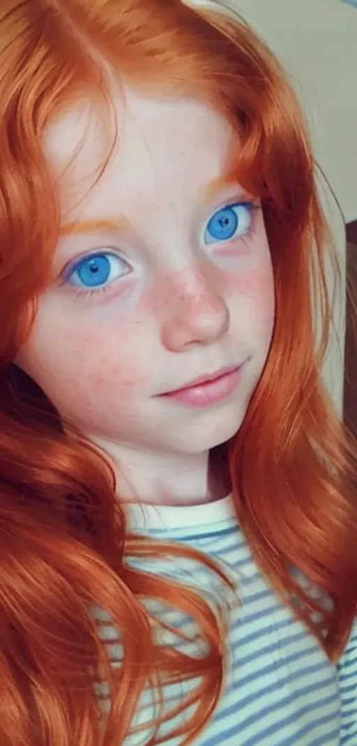 Prompt: Ginger haired blue eyed