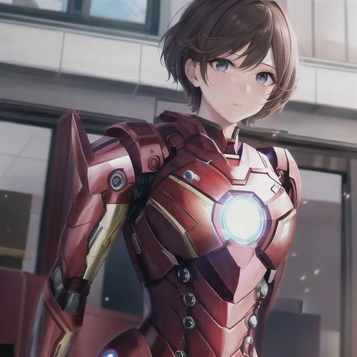 Prompt: female 
iron man