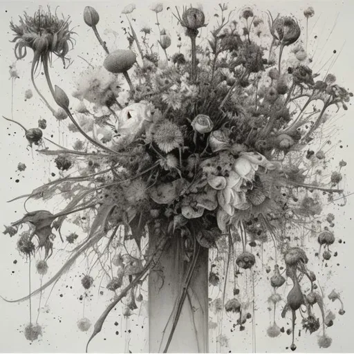 Prompt: Stephen gammell flowers