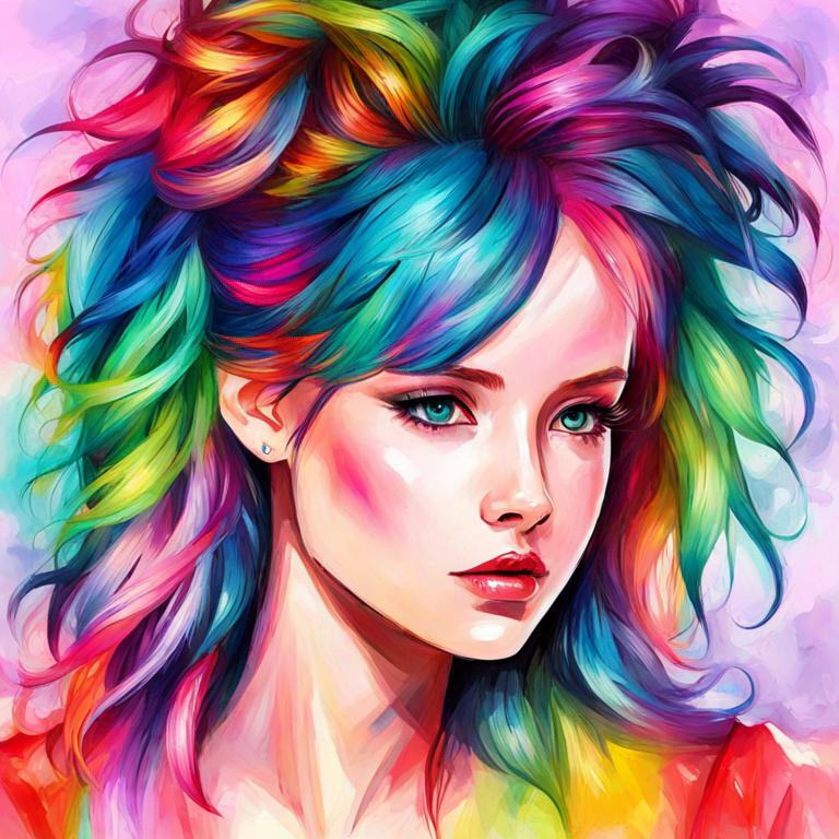 colorful girl