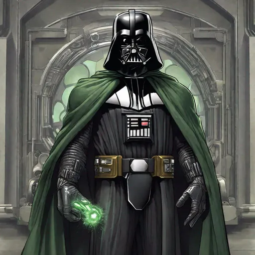 Prompt: Dr.Doom and Darth vader combined 