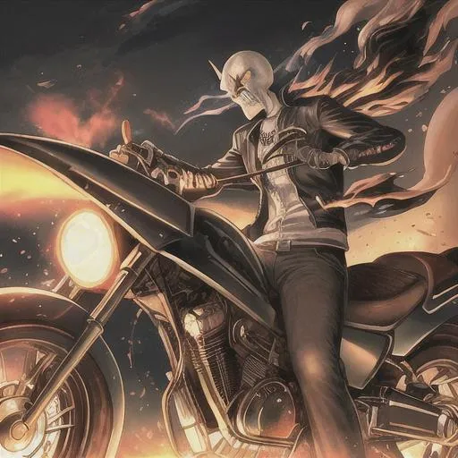 Prompt: Ghost Rider In The Sky
