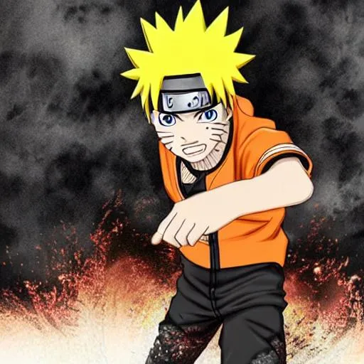 Naruto, Super saiyan, HD, UHD, HDR, Highly detailed