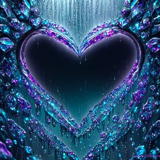 Prompt: Beautiful, Epic, Amazing, dark, 3D, HD, Crystal Beautiful {heart-shape Rain} ultra HD, digital painting,  Tropical background, uber detailed, 64k, high quality, sharp focus, studio photo, intricate details, highly detailed --s98500