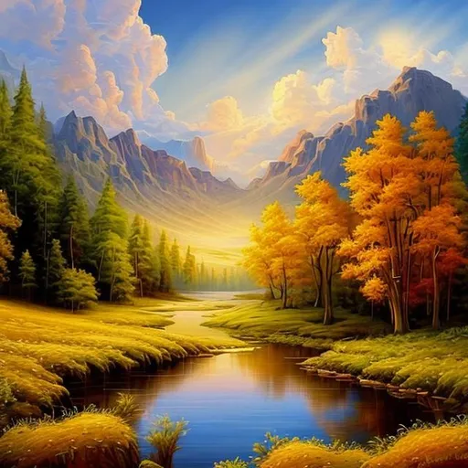 God is speaking to you as landscape painting | OpenArt