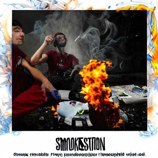 Prompt: smoke session with the boys photorealistic 
