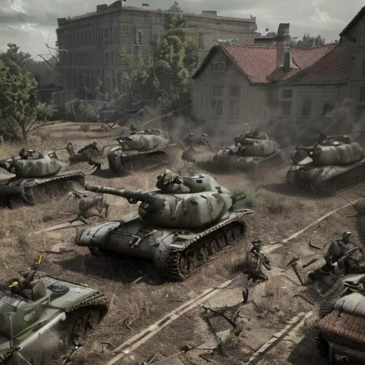 Prompt: WW2 battle
