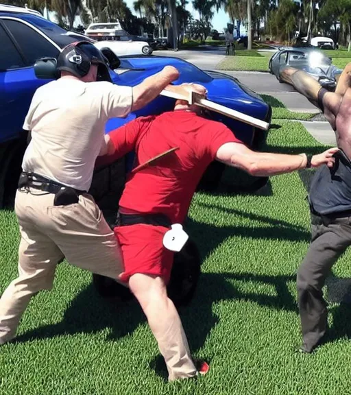 Prompt: Florida man beats Ohio man.