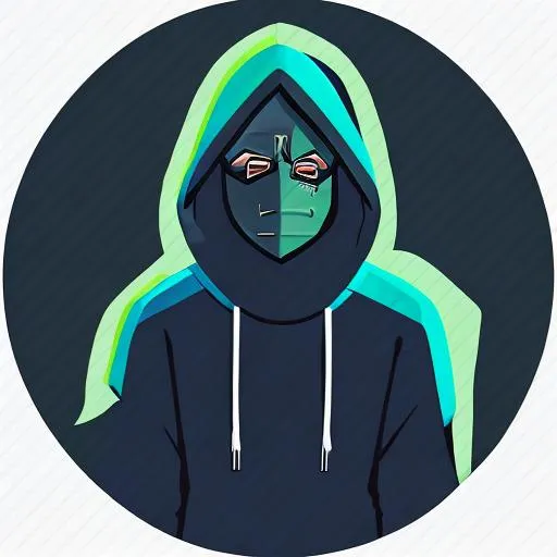 Prompt: A Random Dude in a hoodie, In the dark, facing the wall, with a Valorant logo in his hoodie