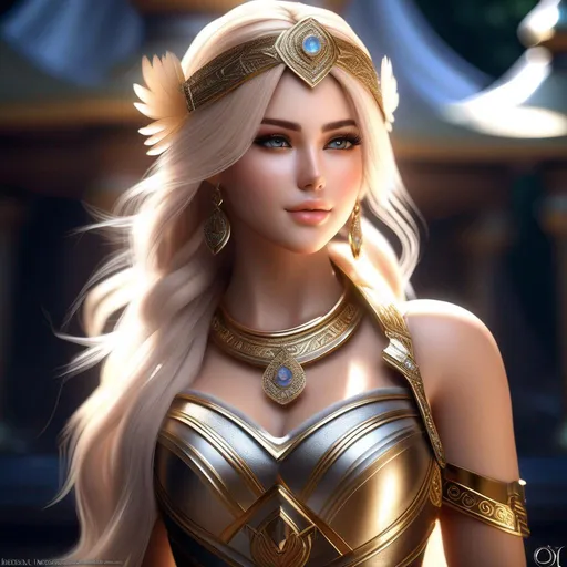 Prompt: {{{{highest quality absurdres best stylized award-winning digital painting lifelike stylized character concept masterpiece with perfect raytracing}}}} of hyperrealistic intricately hyperdetailed wonderful stunning beautiful gorgeous cute lifelike posing feminine 22 year {{{{valkyrie warrior goddess}}}} with {{hyperrealistic hair}} and {{hyperrealistic perfect beautiful lifelike eyes}} wearing {{hyperrealistic perfect valkyrie armor}} with deep visible exposed cleavage and abs in a hyperrealistic intricately hyperdetailed fitting background with atmosphere, best elegant octane behance cinema4D rendered stylized epic film poster splashscreen videogame trailer character portrait photo closeup {{hyperrealistic stunning cinematic style with lifelike skin details and reflections}} in {{hyperrealistic intricately hyperdetailed perfect 128k highest resolution definition fidelity UHD HDR superior photographic quality}},
hyperrealistic intricately hyperdetailed wonderful stunning beautiful gorgeous cute natural feminine lifelike face with romance glamour soft skin and red blush cheeks and perfect cute nose eyes lips with sadistic smile and {{seductive love gaze directly at camera}},
hyperrealistic perfect posing body anatomy in perfect epic cinematic stylized composition with perfect vibrant colors and perfect shadows, perfect professional sharp focus RAW photography with ultra realistic perfect volumetric dramatic soft 3d lighting, trending on instagram artstation with perfect epic cinematic post-production, 
{{sexy}}, {{huge breast}}