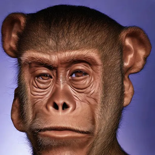Prompt: monkey boy ugly face