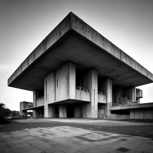 Prompt: a mega structure, brutalist architecture, 