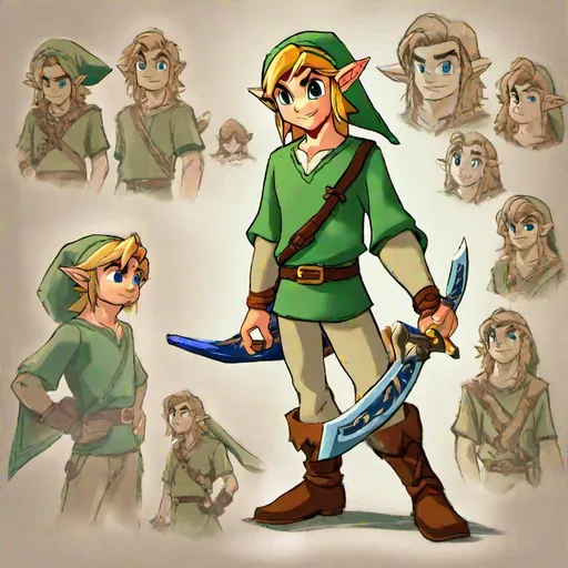 Prompt: link if he was a disney charecter