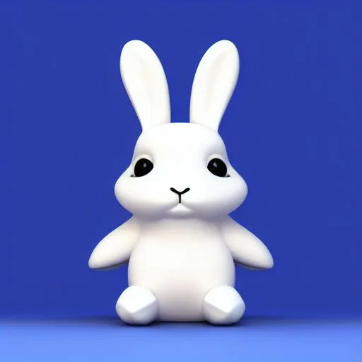 tiny cute bunny on a bicycle toy, standing character... | OpenArt