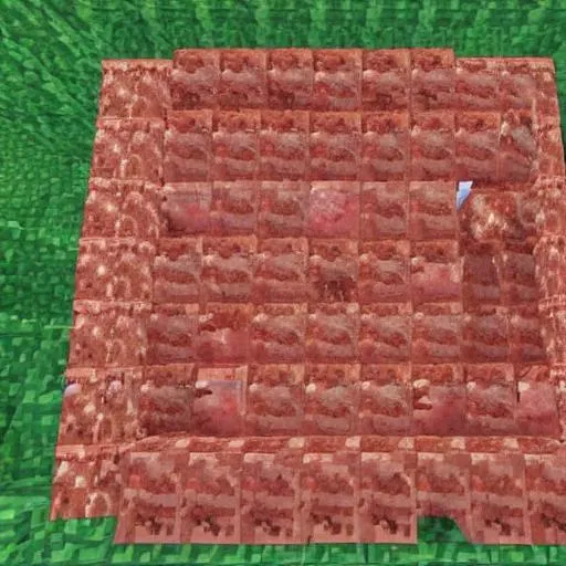 Prompt: meat slab from minecraft