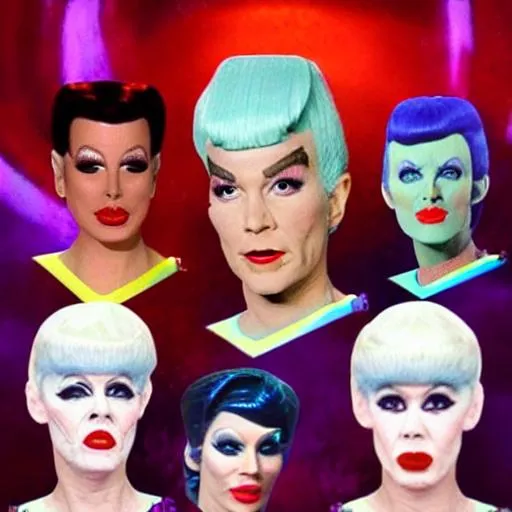 Prompt: If Star Trek characters were Drag Queens