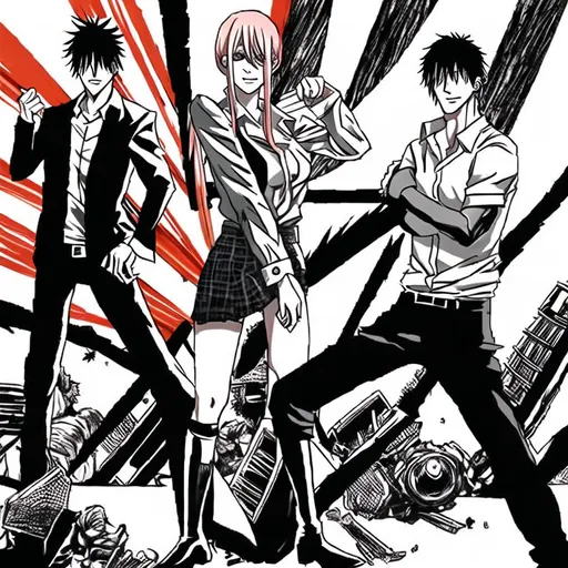chainsaw man,power,girl,anime,gore OpenArt