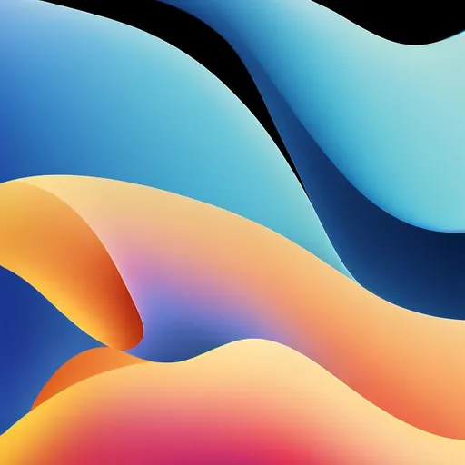 Prompt: Abstract wallpaper in the style of ios 16