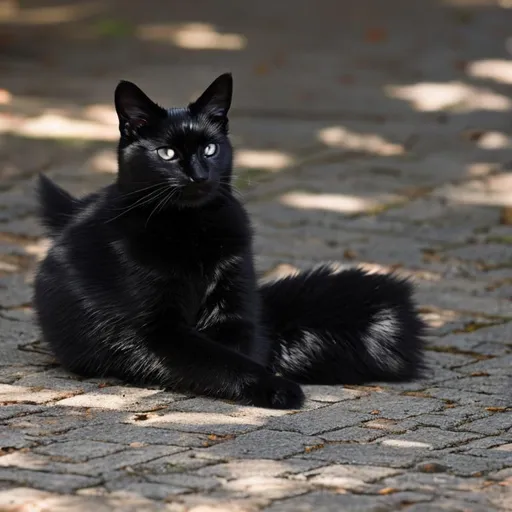 Prompt: Black cat 