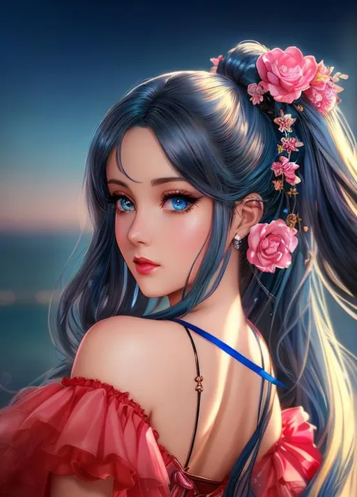 Prompt: Extremely beautiful and sensual girl, long curling hair,beautiful lips 👄,shining blue eyes,anime art concept, cartoon art concept, by WLOP, Intricately Detailed, Magic, 8k Resolution, VRAY, HDR, Unreal Engine, Vintage Photography, Beautiful, Tumblr Aesthetic, Retro Vintage Style, Hd Photography, Beautiful Watercolor Painting, Realistic, Detailed, Painting Fine Art, Soft Watercolor,  Extreme Detail, Digital Art, 8k Ultra Hd, Mixed Media