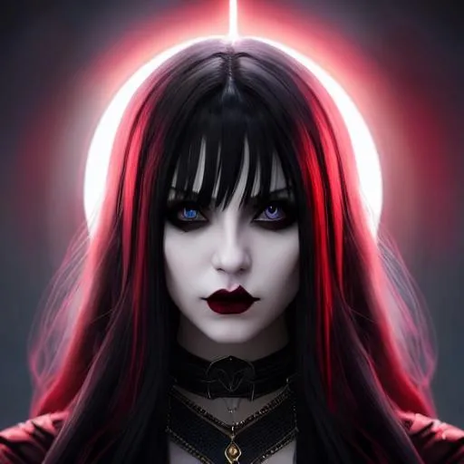 Prompt: epic professional digital portrait art of vampiress 👩‍💼😉,best on artstation, cgsociety, wlop, Behance, pixiv, astonishing, impressive, outstanding, epic, cinematic, stunning, gorgeous, concept artwork, much detail, much wow, masterpiece.