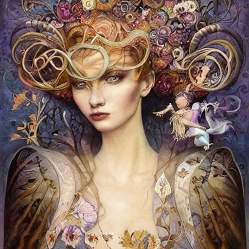 Prompt: daniel merriam art, jennifer healey art, tatyana doronina art, fantasy art, beautiful renaissance painting of woman, perfect face, painting of full body rennaissance gown, sparkles, Beautiful goddess, Haute Couture, princess dress, beautiful symmetrical face, pre-raphaelite, soft shadows, stunning, dreamy, elegant, ornate, style of tom bagshaw, roberto ferri and Marco mazzoni, hyper-realistic, matte painting , enhanced, photo render, 8k, art by artgerm, wlop, loish, ilya kuvshinov, 8 k hyperrealistic, crackles, hyperdetailed, beautiful lighting, detailed background, depth of field, symmetrical face, frostbite 3 engine, cryengine, bubbles, dragonflies, garden of roses and peonies background, ultra detailed, soft lighting