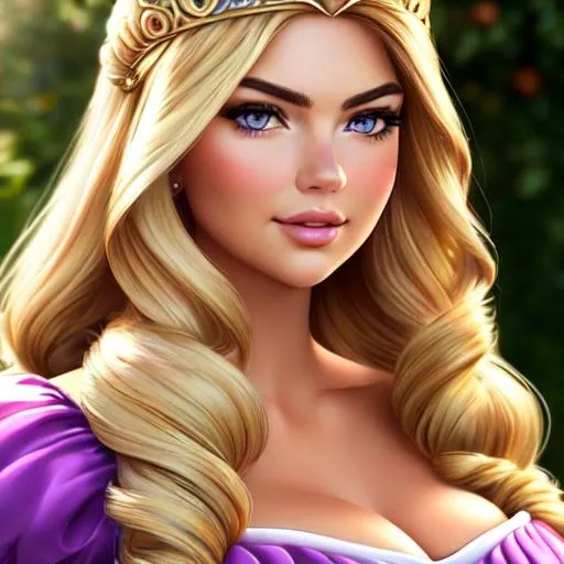 A Realistic Feminine Elegant Princess Rapunzel Hd