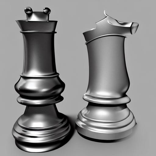 Create a 3d model of A chess piece called The Charge