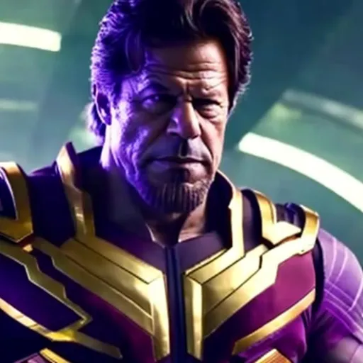 Prompt: Imran Khan as thanos
 