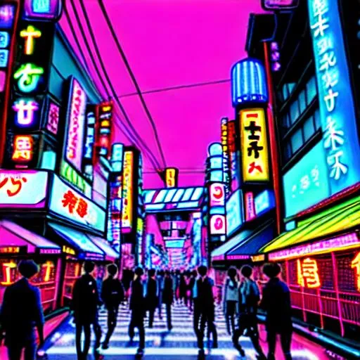 Prompt: Neon Tokyo City