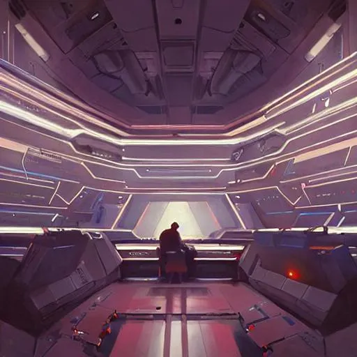 Prompt: star wars. man sitting in sci fi supercomputer control room. cinematic scene. volumetric lighting. golden ratio accidental renaissance. by and sergey kolesov. ruan jia. Sci-Fi, fantasy, hyper detailed.