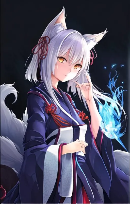 Anime Kitsune Mask Anime Girl