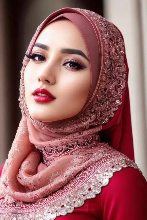 Prompt: hyper detailed perfect face, perfect eyes, beautiful kpop idol, full body, long legs, perfect body, high-resolution perfect face, perfect proportions, intricate hyperdetailed hair, nomakeup, hijab muslim, hijab girl, red lipstick, in mosque, highly detailed, intricate hyperdetailed shining eyes, ethereal, graceful, HDR, UHD, high res, 64k, cinematic lighting, special effects,