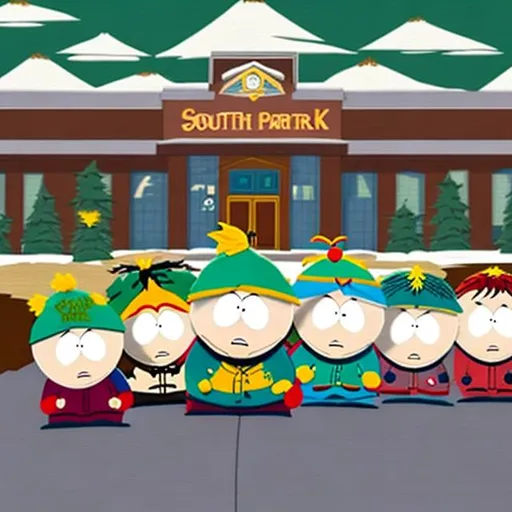 Prompt: South park