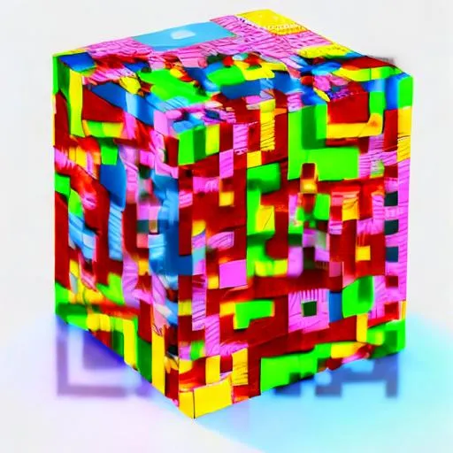 Prompt: 3D image of a rubrics cube
