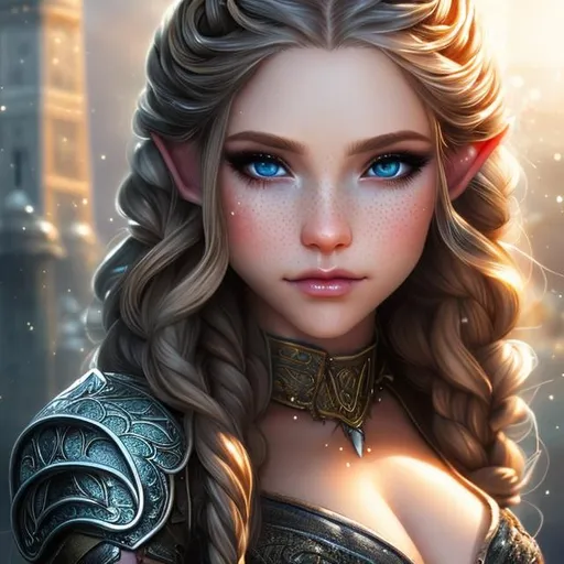 Realistic, High Resolution, Elf, Cleric, light Blond... | OpenArt