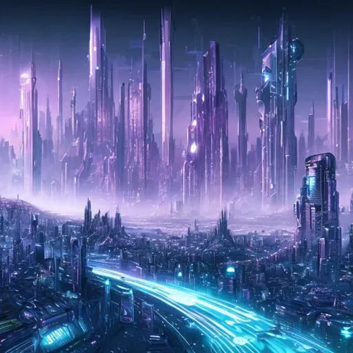 Prompt: Futuristic  city
