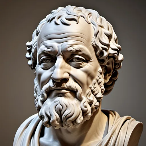 Prompt: democritus, detailed but simplistic, visually appealing