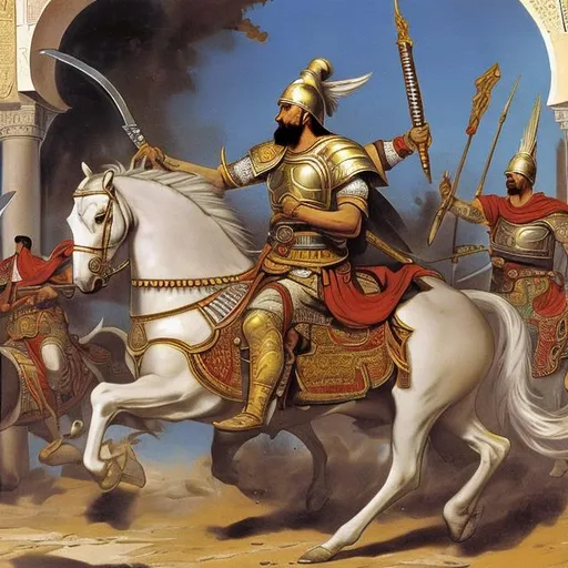 Prompt: Tunisia as a Great Warrior