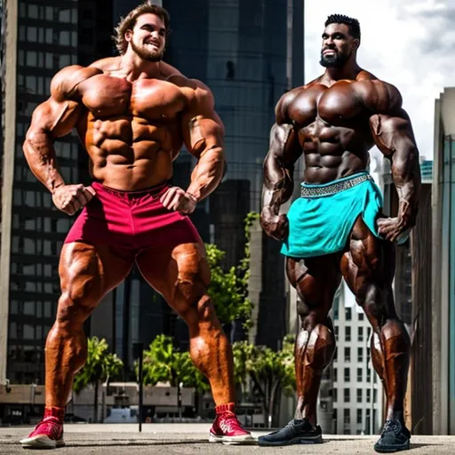 20 Foot Tall Bodybuilder Vs 7 Foot Tall Bodybuilder 