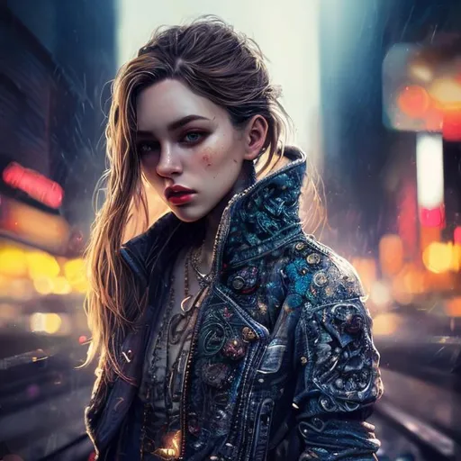 highly detailed woman, 64K, UHD, HDR, hyper realisti...