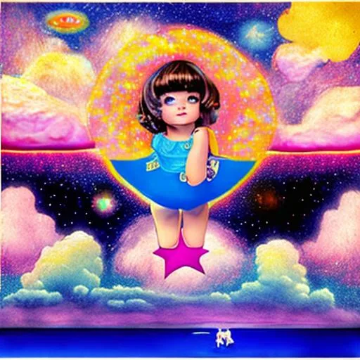 Prompt: Lucy in the Sky with Diamonds