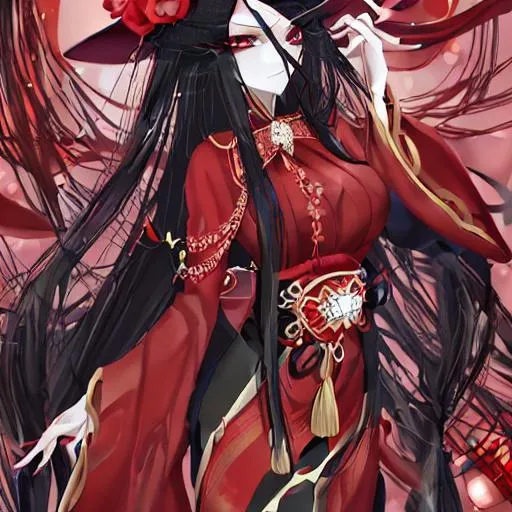 5-feet-woman-with-long-black-hair-and-red-diamond-ey