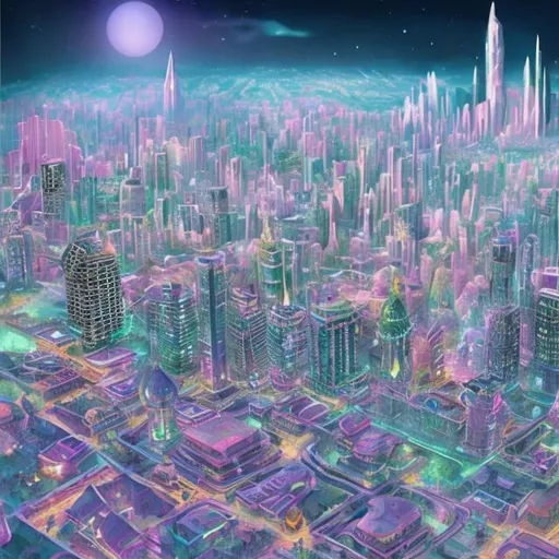 Prompt: 2050 dream city
