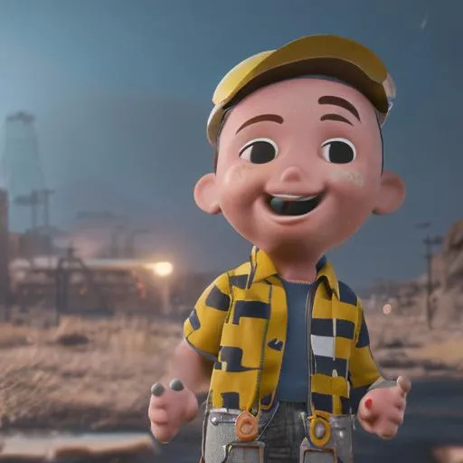 Prompt: bob the builder loves atomic bombs