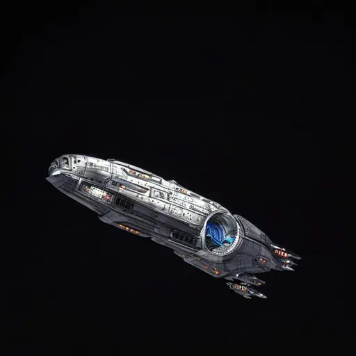 massive realistic spaceship with circular hangar, re... OpenArt