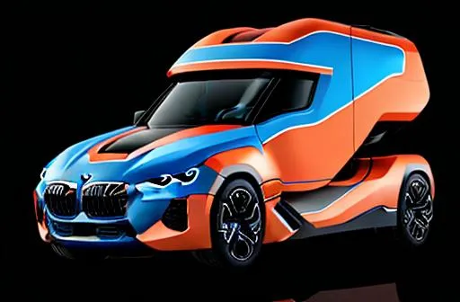 Prompt: bmw truck futurist design 8k ultra hyper Detail 